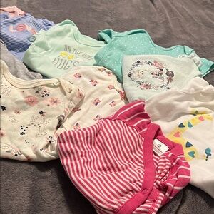 Hannah Anderson and more lot of 10 onsies 6-12 month Dresses